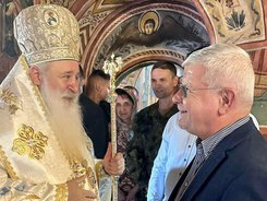 Minister Vatev participates in the ceremony of the temple feast of the Troyan Monastery