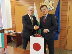 Minister Vatev met with the Ambassador of Japan to Bulgaria H.E. Hisashi Michigami 
